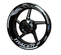QIBBEI Calcomanías llanta Motorcycle Reflective Wheel Rim Stripe Sticker Front Rear Full Set Decal For Y&amaha Tracer 9 900 7 GT 9gt(Color27)