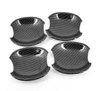 QIBBEI Manijas puerta Cubierta De Manija Puerta Coche Fibra Carbono Cromada, Pegatina Estilo, Accesorios Para Ford Para Mustang 2005-2011