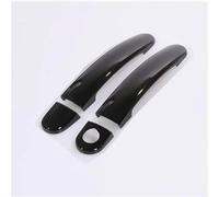 QIBBEI Manijas puerta Para VW Para E Up Para Gti Para Tsi Para R Para Línea Cubiertas Manija Puerta Coche Cromadas Negras Brillantes Pegatinas Accesorios Estilo