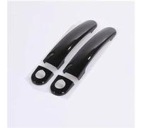 QIBBEI Manijas puerta Para VW Para E Up Para Gti Para Tsi Para R Para Línea Cubiertas Manija Puerta Coche Cromadas Negras Brillantes Pegatinas Accesorios Estilo