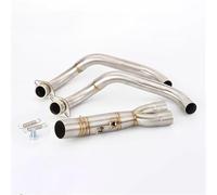 QIBBEI Tubo De Escape Antideslizante para Motocicleta, Silenciador De Tubo De Conexión Frontal Modificado para Y&amaha para Tracer 7 700 MT-07 FZ-07 2014-2023(Type 3)