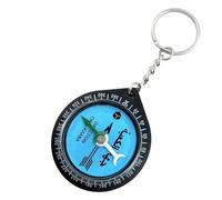 Qibla Compass - 3.94in Prayer Direction Compass | Acrylic Prayer Keychain Ornament - Accurate Direction Tool for Prayers Travel Outdoor Use Fits Pocket Backpack Easy Carry