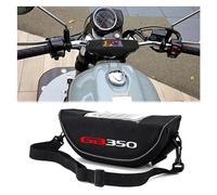 QIBOZNG Bolsa para Manillar Moto para HO&NDA GB350S GB350 Accesorio De Moto Bolsa De Almacenamiento De Manillar Impermeable Y A Prueba De Polvo Bolsa De Navegación(Black Logo2)