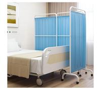 QICBYING 1-6 Panele Biombo Médico Plegable, Separador Ambientes Portátil con Ruedas, Separador Ambientes Plegable, Separador Privacidad Ambientes Independiente, para Hospitales(C,3-Panel)