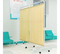 QICBYING 1-6 Panele Biombo Médico Plegable, Separador Ambientes Portátil con Ruedas, Separador Ambientes Plegable, Separador Privacidad Ambientes Independiente, para Hospitales(B,3-Panel)