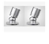 QICBYING 6PCS Mini Foco Pequeño De 1W - Focos LED Para Mostrador, Lámpara Inferior Para Gabinete De Joyería Redonda De Montaje En Superficie, Foco De Escaparate(White,Silver-1w(220v))