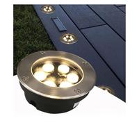 QICBYING Focos De Haz LED - Empotrable Al Aire Libre Focos, Lámparas Enterradas Ultrafinas De 220V, Luz De Jardín Empotrada A Prueba De Agua IP67, Lámpara De Pie Para Exteriores(Blue,3W(100mm*50mm))