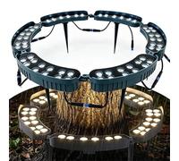 QICBYING Lámpara LED En Anillo Para Árboles, Foco De Iluminación Paisajística Impermeable Para Exteriores, Luminaria Ascendente De Aluminio Fundido A Presión Que Abraza El Tronco(Red,72W(220v))