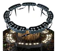 QICBYING Lámpara LED En Anillo Para Árboles, Foco De Iluminación Paisajística Impermeable Para Exteriores, Luminaria Ascendente De Aluminio Fundido A Presión Que Abraza El Tronco(Yellow,84W(220v))