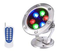 QICBYING Luces LED RGB Subacuáticas Para Estanques, Luces De Acero Inoxidable Estanques Jardines 12/24V CA, Lámpara De Fuente De Piscina De Bajo Voltaje Con Clasificación IP68(Ac 24v,9w)