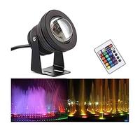 QICBYING Luces LED Subacuáticas Para Estanques - Luces Para Fuentes De Estanque De 10W IP68 A Prueba De Agua Foco Subacuático De Montaje En Superficie(Rgb,10W-24V)