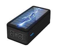 Qichill Cargador Solar 10000mAh Wireless Charging Gran Capacidad Móvil Externo Mobile Power Bank
