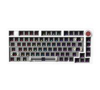 Qichill Kit de teclado mecánico con cable con perilla, junta RGB, teclado cableado personalizado de aluminio Hot-Swap para portátil, oficina y gamer B