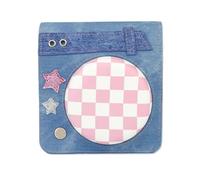 QICNMFA Funda para cámara compatible con Fujifilm Instax Mini 12/11, Sweetheart Denim con correa ajustable extraíble, For Mini 99, moderno