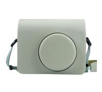 QICNMFA Funda para cámara compatible con Instax Wide 400, piel sintética, cámara instantánea con correa desmontable, verde, Bolsas de cámara