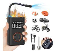 QiCYCLE N3 Portable Electric Air Compressor, Compresor de Aire portátil, Xiaomi Eco-Chain Fabricado (0.2 10.3 bar/3-150 PSI, 6 Modos, batería de 2500mAh, 18.5Wh, Carga USB-C, Pantalla LED)