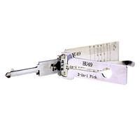 QiDAi Herramienta 2 en 1 HU49 para recoger y descodificar el coche, kit de bloqueo de púa para automóviles, cerradura de encendido automático y herramienta de apertura de cerradura de puerta