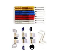 QiDAi Kaba - Kit de Ganzúas Con Cerradura Transparente, Herramientas de Doble Extremo Para Práctica y Entrenamiento de Principiantes y Cerrajeros (Juego D)