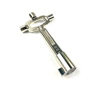 QiDAi Locksmith - Medidor de cilindro giratorio de leva para cerradura, herramienta de medición universal de llave de construcción (corto)