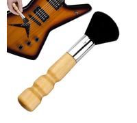 Qidures Cepillo de guitarra, pincel de polvo de guitarra - Remover de eliminación de polvo de guitarra,Mango de madera Soft Bristles Detalling Herramienta de limpieza Duster Duster para violín para