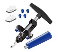 Qidures Cortador de Baldosas Cerámicas | Herramienta Manual 2 En 1 Con Amoladora,Cortador de Azulejos Portátil | para Reforma de Baño Remodelación de Cocina Proyectos de Pared y Ducha Mejoras del