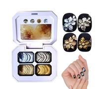 Qidures Gel Para Pintar Uñas | 18 ml Delineador Esculpido de Cuatro Compartimentos Degradados - Gel para pintura de uñas artísticas - Mujeres Y Chicas Interior Dormitorio Escritorio Casa Viaje Belleza