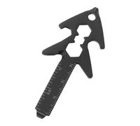 Qidures Herramienta Multifunción Pequeña Exterior - 8 en 1 Destornillador Regla Llave Multifunción,Equipo de Supervivencia Portátil para Exteriores y Familia