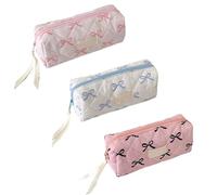 Qidures La Bolsa De Lápiz, 3pcs Lindo Bolso De Papelería con Estampado Floral, Estuche Floral para Lápices, Estuche para Lápices De Estilo, Case De Lápiz De Flores ParaLápices, Bolsa De Cosméticos