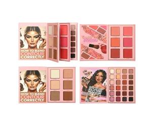 Qidures Libro De Maquillaje | Iluminador 36 Colores Larga Duración Diseño Libro Plegable | Sombras De Ojos Con 3 Capas Para Maquillaje,Para Mujeres Y Jóvenes En Viajes Fiestas Y Vida Diaria