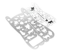 Qidures Plantillas Para Journaling | Suministros De Manualidades DIY Huecos - Regla Plantilla de Dibujo Técnico - Para Adolescentes Adultos Diseñadores Artistas Estudiantes Profesores Amantes De