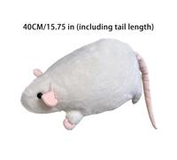 Qidures Ratones De Peluche,Suave Muñeco De Peluche - Muñeca Interactiva para Niños para Aliviar El Estrés, Juego De Roles, Sala De Estar Y Dormitorio