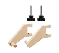 Qidures Soporte para Rollo de Papel - Pareja De Caballetes De Madera Ahorradores De Espacio,Portarrollos de Papel de Dibujo para Mesa para Niños - Para Adolescentes Y Adultos En Escritorio Sala Juegos