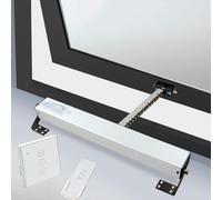 QIeAny Actuador De Apertura De Ventana Eléctrico, Motor De Empuje De Ventana con Cadena Inteligente, Control Remoto Inalámbrico/Botones Controlados,600mm