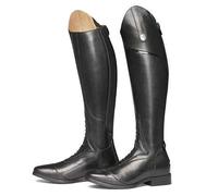 QIeAny Botas Altas De Otoño Ecuestres (34-48), Resistentes Al Desgaste + Cremallera Trasera, Unisex/Antideslizantes, Hasta La Rodilla/Tacón Medio (3-5 Cm), Para Primavera/Otoño,36,Black
