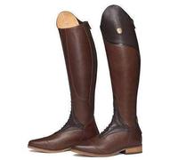 QIeAny Botas Altas De Otoño Ecuestres (34-48), Resistentes Al Desgaste + Cremallera Trasera, Unisex/Antideslizantes, Hasta La Rodilla/Tacón Medio (3-5 Cm), Para Primavera/Otoño,47,Brown