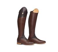 QIeAny Zapatos De Hombre Botas De Montar A Caballo De Caballero (34-48), Cremallera Trasera/Puntera En Punta, Unisex/Antideslizante, Tacón Alto Hasta La Rodilla/Medio (3-5 Cm), Para Otoño,46,Brown