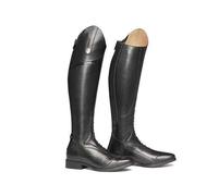 QIeAny Zapatos De Hombre Botas De Montar A Caballo De Caballero (34-48), Cremallera Trasera/Puntera En Punta, Unisex/Antideslizante, Tacón Alto Hasta La Rodilla/Medio (3-5 Cm), Para Otoño,38,Black