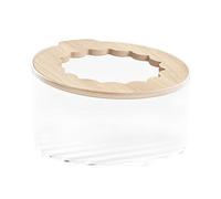 Qiebenav Tina de arena transparente para animales pequeños, seguro que aquí hay un título de producto para baño, portátil, estable, espaciosa, valla alta, antifugas, transpirable, transparente