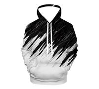 QiErDesign Sudaderas con capucha para hombre y mujer, con estampado 3D, de forro polar, con bolsillos, #06, Large