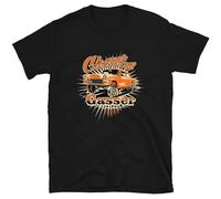 QIESHEOK 55 Chevy Gift For Dad Unisex 100% Cotton Short-Sleeve T-Shirts Black XXL