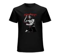 QIESHEOK 80S Action Sports Film Frank Dux Van Damme Unisex 100% Cotton Short-Sleeve T-Shirts Black XL
