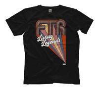 QIESHEOK Aew FTR Living Legends Elite Wrestling Unisex 100% Cotton Short-Sleeve T-Shirts Black M