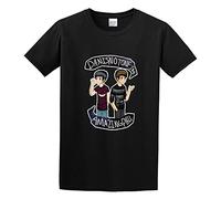 QIESHEOK Amazing Phil and Dan O-Neck 100% Cotton Short Sleeve Unisex T-Shirt XXL