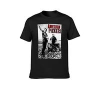 QIESHEOK American Pickers Poster O-Neck 100% Cotton Short Sleeve Unisex T-Shirt XXXL