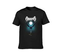 QIESHEOK Amorphis Black Winter Day Unisex 100% Cotton Short-Sleeve T-Shirts Black M
