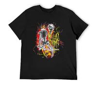 QIESHEOK As I Lay Dying Beheading Skeletons Unisex 100% Cotton Short-Sleeve T-Shirts Black S