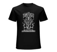 QIESHEOK Belphegor Goatchrist Unisex 100% Cotton Short-Sleeve T-Shirts Black XL