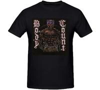 QIESHEOK Body Count Body Count Unisex 100% Cotton Short-Sleeve T-Shirts Black S
