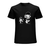 QIESHEOK Dennis The Menace Retro Comic Book UK Gnasher Cool 50S 60S 70S 80S 90S Unisex Cotton T-Shirts Black XXL