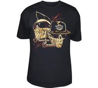 QIESHEOK Flys Moonshine Bandits Unisex 100% Cotton Short-Sleeve T-Shirts Black L